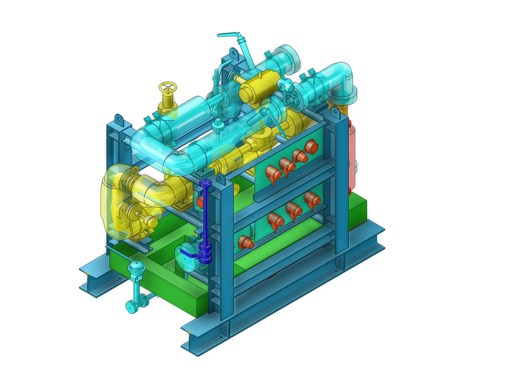 RECONOMISER-SKID TGE Marine's RECONOMISER Skid artist impression