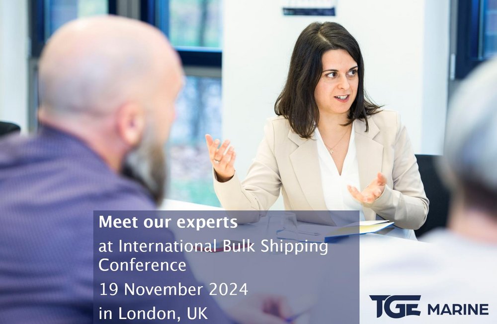 TGE Marine @ Intl. Bulk Shipping Conference in Nov 2024 in London UK